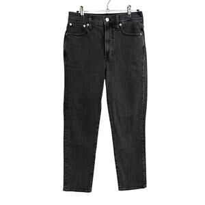 Madewell Jeans Womens 25 Black Lunar Wash Perfect Vintage Straight Leg High Rise